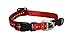ROGZ Utility Small 3/8-Inch Reflective Nitelife Dog Collar, Red