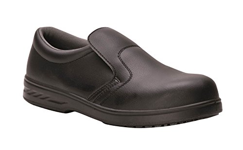Portwest Homme Steelite Slip On Safety Shoe S2 cuisinier boucher charcutier  chaussures de cuisine,...