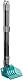 TRIXIE Kehrschaufel mit Harke - zur Entfernung von Haustier-Kot - teleskopisch längenverstellbar 57 - 102 cm - freistehend - grau/blau – 23650