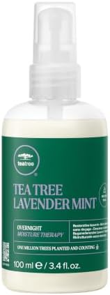 Tea Tree Lavender Mint Overnight Moisture Therapy, Leave-In Treatment, Restores Hair + Enhances Sleep Quality, For Coarse, Curly + Dry Hair, 3.4 fl. oz.