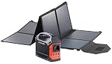 reVolt Powerbank mit Solarpanel: Powerstation & Solar-Generator mit faltbarem 50-W-Solarpanel; 155 Wh (Solargenerator und Powerbank)