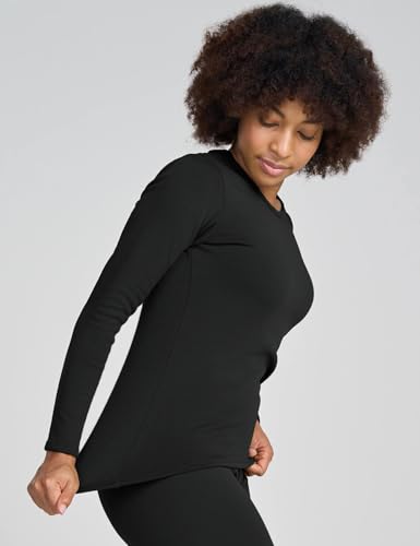 ラパサ あったかインナー 防寒肌着 保温インナー 裏起毛 レディース下着 長袖シャツ クルーネック L15 の商品画像 2