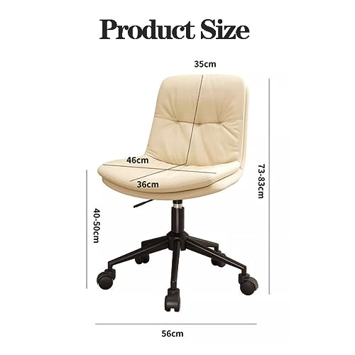 Chaise de vanité pivotante réglable design à mi-hauteur pour chambre