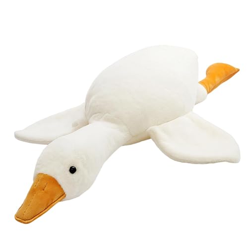 YgonziRuvc Duck Teddy, 50cm Big White Goose Plush Toy, Soft Stuffed Animal for Kids and Adults, Cute Home Decor and Comfort Companion
