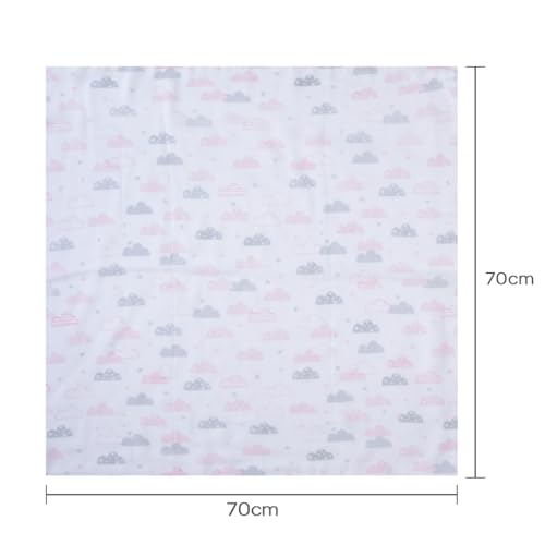 Papi Textil Fralda Premium Mami c/Bainha Estampada 70x70cm Contém 05 Un
