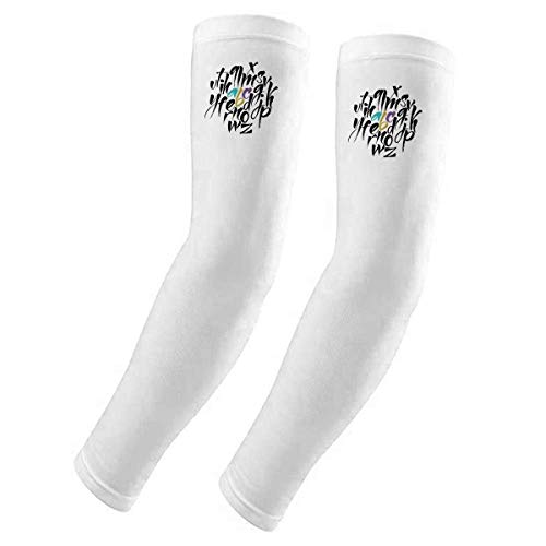 Housse de protection UV pour bras manchon de soleil alphabet textile respirant été