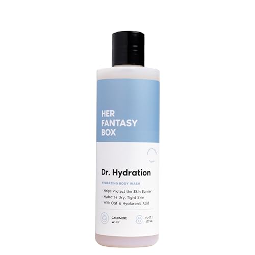 Her Fantasy Box | Dr. Hydration Moisturizing Body Wash – Ultra-Hydrating Cleanser with Hyaluronic Acid & Aloe, Gentle Daily Wash for Soft, Smooth-Feeling Skin, Vegan & pH Balanced (8 oz)