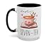 Funny 70th Birthday Mug for Women, Book Lover Gift for Readers, Custom Age Milestone Coffee Cup, Cute Chapter Seven-Tea Cups, Gift Idea for Readers, 11oz 15oz White Ceramic Coffee Tea Mugs