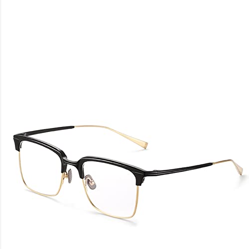 Lunettes anti lumière bleue pour homme pour éviter la fatigue visuelle cadre or