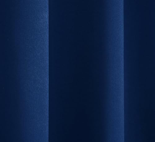 Image of LaVichitra 2 Pieces Premium Blackout Curtains - Thermal Insulated, 3 Layered, 100% Opaque Window Curtain - 5 ft, Navy Blue
