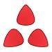 ABS Plastic Red Guitar Or Bass Pick - 0.71 mm Medium Gauge - 351 Shape - 3 Pack