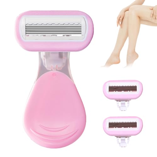 Maquinilla de Afeitar, Máquinilla de Depilación, Máquinilla de Mujer, Afeitadoras para Ingles y Zona Íntima, Máquina de Depilar para Afeitar Todas Las Áreas Del Cuerpo, Con Cabezal de Recambio