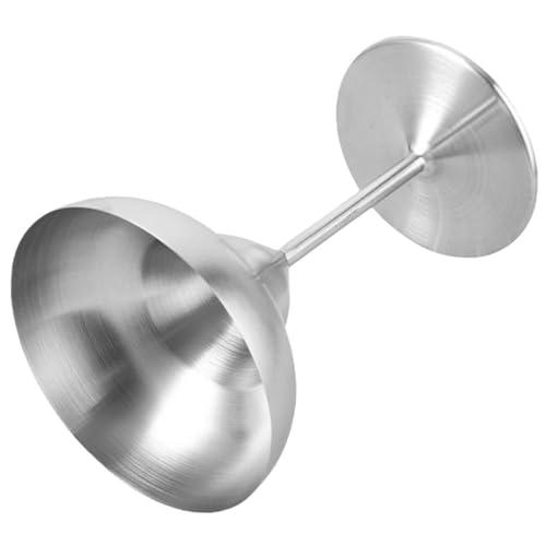 TOYANDONA Copa de Vino Tinto de Acero Inoxidable 280 Ml Resistente para Bar y Fiesta, Copa Metálica Pulida para Margaritas y Cócteles, Adecuado para Eventos y Reuniones Sociales