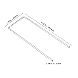 NAMYEUT 200 Pack 4 Inch Weed Membrane Pegs, Galvanized Steel Garden Stakes, U Shaped Heavy Duty Ground Tent Pegs for Fixing Weed Fabric, Artifical Grass and Landscape Netting - Image 2