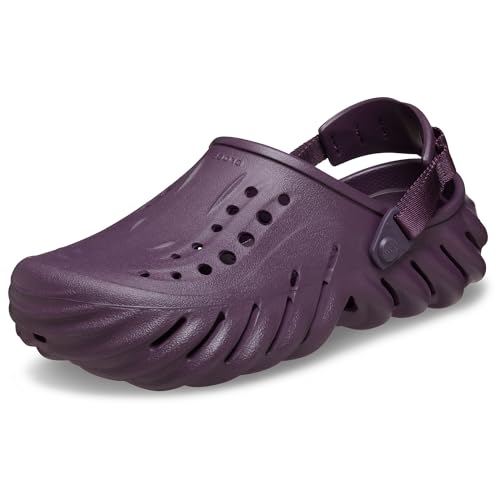 Crocs Unisex-Adult Echo Clog, Plush Plum, 8 Women/6 Men