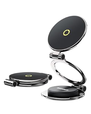 Baseus MagPro II Soporte Teléfono Coche Magnético Soporte Móvil Coche Universal 20 x N56 Imán & Rotación de 360° para iPhone Serie 12-16 y Móviles con Anillo Magnético