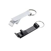 🍻【Durable Material】 Bottle Opener Keyring is made of high quality aluminum alloy, with exquisite finish, beautiful style, sturdy and durable, reusable. 🍻【Multifunctional】 Bottle Opener Keyring allows you to easily open the cap and its beautiful appea...