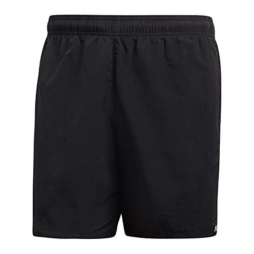 adidas Herren Solid Badeshorts, Black, XS