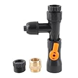 Greensen Bucketless Water Change Tool, Aquarium Fish Tank Siphon with Faucet Connector, 2 Adapters for Water Changing and Debris Removal