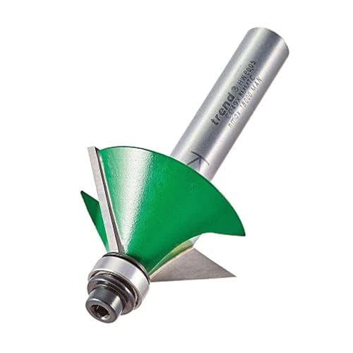 TREND CraftPro Selbstgeführter Fasenfräser, 8 mm Schaft, 45 Grad, 12.7 mm Schnittlänge, Hartmetallbestückt, C049X8MMTC