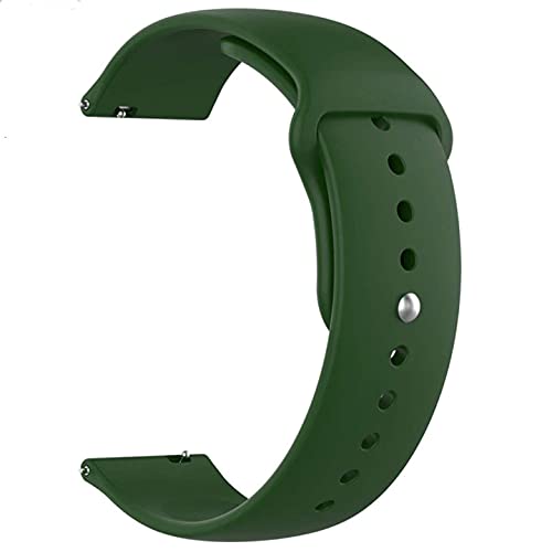 Image of Soft Silicon 20mm Watch Strap Compatible with Amazfit Bip /Lite /GTS /Samsung Gear Sport /Galaxy Watch 42mm / Active /2 40-44mm / Classic /Fashion / (Pack of 3)