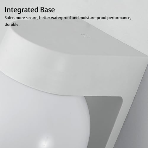 Aplique de Pared IP65 con Luz Blanca y Estructura Acrílica 3