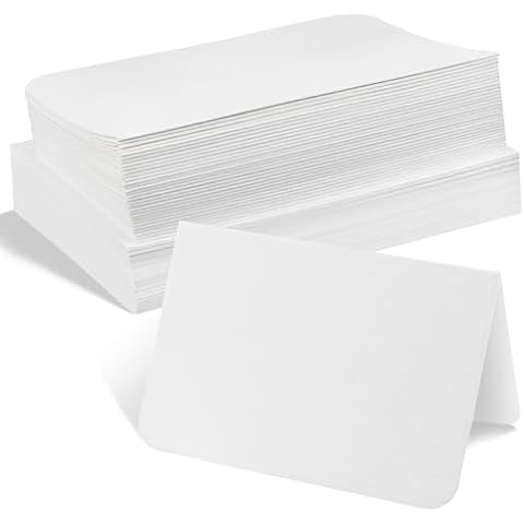 Sabary 100 Pcs Blank Watercolor Cards and Envelopes Set, 140lb Heavyweight White Blank Cards, Watercolor Greeting Cards Bulk for Painting Invitations Notes Wedding(4 x 6 Inch) Cover