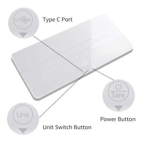 Image of unipaws Digital Dog Scale MAX 220lbs with Bluetooth App and Anti-Slip Strip | Medium-Small Veterinary Scale for Cats, 27 x 13 Inches LCD Platform Pet Scale