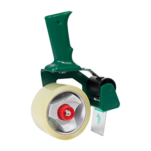 Duck Brand Handled Tape Gun With Clear Packing Tape, 1.88 Inch X 54.6 Yard (669332),3 Inch Core #TOP1