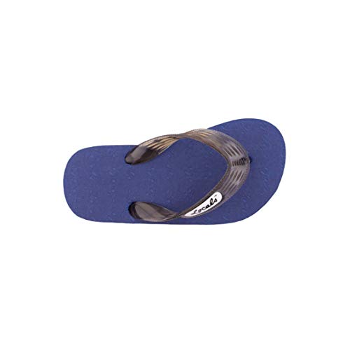 Kids Navy Fliip Flop Sandal, 9" length3