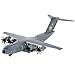 X-Toy 1/200 Scale Military ala A400m Aircraft Atlas Airbus Alloy Modelo, Juguetes para Adultos y Regalo, 8.6 x 8.3 Pulgadas