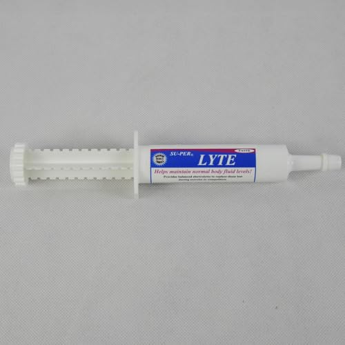 SU-PER Lyte Horse Electrolyte Paste - Helps Maintain Normal Body Fluid Levels - Performance Horse Minerals & Electrolytes Replacement - 30 CC