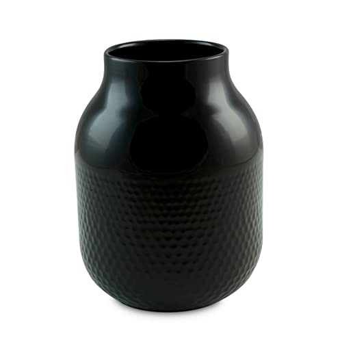 Ceraflame Vaso de Cerâmica Colmeia 23cm Preto