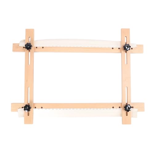 Needlepoint Stretcher Frame, 70x50cm Width and Height Adjustable Needlepoint Embroidery Tapestry Scroll Frame Rectangular Cross Stitch Frame Quilting Frame with Desk Clamp