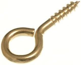 One Stop DIY 10 x SCREW IN EYE CLOSED HOOKS FIXING HANGER (No.8) 4MM x 40MM EB STEEL NEW