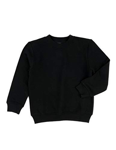Leveret Kids & Toddler Boys Girls Long Sleeve Sweatshirt Black (Size 10 Years) #TOP3