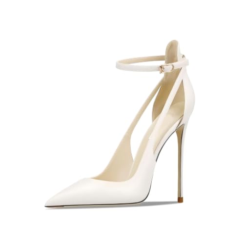 Image of Women's Pointed-Toe Bag-Toe Strappy High-Heeled Shoes Sexy Stiletto Pumps