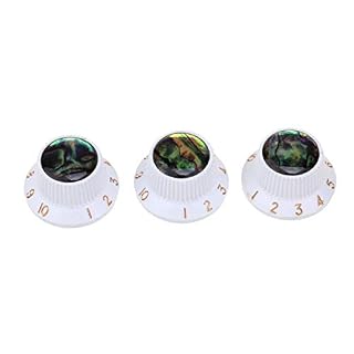 Musiclily Pro Plastique Métrique Abalone Top Bouton de Potentiomètre Strat Knobs pour Guitare Squier ST Style Guitare… - Les Beatles, Paul McCartney, John Lennon, RIngo Starr, George Harrison