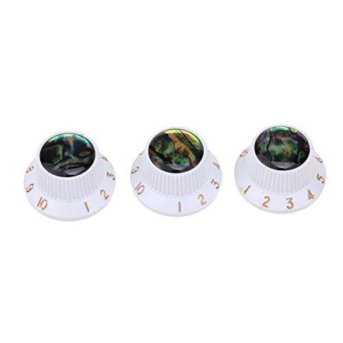 Musiclily Pro Plastique Métrique Abalone Top Bouton de Potentiomètre Strat Knobs pour Guitare Squier ST Style Guitare… - Les Beatles, Paul McCartney, John Lennon, RIngo Starr, George Harrison Musiclily Pro Plastique Métrique Abalone Top Bouton de Potentiomètre Strat Knobs pour Guitare Squier ST Style Guitare…
