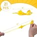POPLAY Flying Chicken Slingshot, 21PCS Flicking Rubber Chickens Slingshot for Kids Birthday Supplies, Birthday Goodie Bag Stuffers, Classroom Treasure Box Carnival Prizes, Stretchy Toys