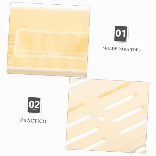 Miniatura 6 de Ultechnovo Molde Práctico Para Prensar Queso Y Tofu 3 Piezas 140x105x95 Mm Plástico Seguro Para Uso Doméstico Herramienta Casera Para Hacer Queso En Cocina Hogar