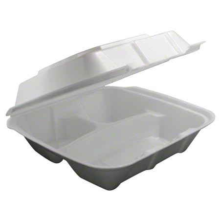 Amazon.com: Ecopax U-Vent 3 Compartment Foam Take Out Container