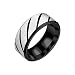 Napoo Men's Titanium Steel Chain Rotation Ring Cross Border Jewelry Ring