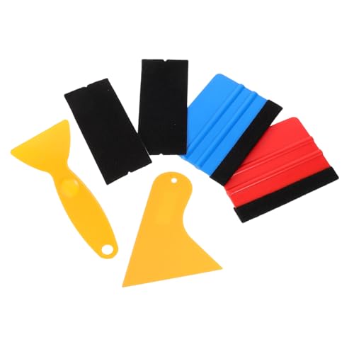 ABOOFAN Film Applying Tool for Car Wrapping 6 in 1 Set Felt Edge Squeegee for Easy Installation