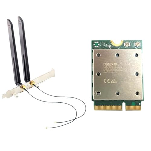 Iyalezirk Adaptador de red sin WiFi7 QC865 con Bluetooth 5.4 2.4 Gbps, 2.4G / 5G / 6Ghz, con antena para Win11 Wireless Wi-FI Bluetooth 5.4