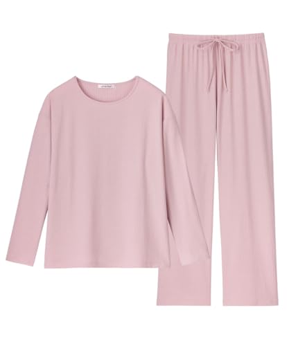 aimerfeel 着るだけ快眠 長袖ルームウェア上下セット M ウォームピンク