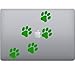 Lot de 4 autocollants pour empreintes de chien et chat pour ordinateur portable (4 pièces)