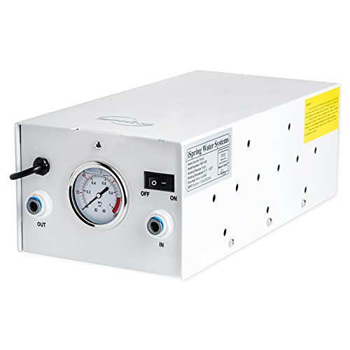 iSpring PMP1000 Water Booster Pump for High Capacity RO Membrane and Commercial Reverse Osmosis System Up to 120 psi, 3/8” Quick Connect Fitting