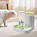 IEUDNS Automatic Pet Feeder Waterer, Cat Feeder, Dog Bowl, Removable Portable Water Dispenser, Green