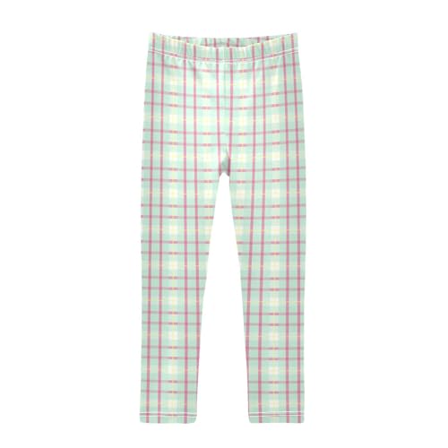 Pink Plaid Green Toddler Girls Shorts Cotton Cartwheel Shorts Leggings for Beach